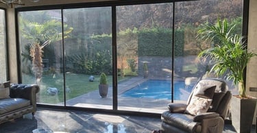 terepválasztás toló üveggel