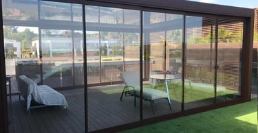 hőszigetelt üveggel teraszbeépítés