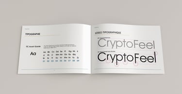 Détail de la charte graphique CryptoFeel