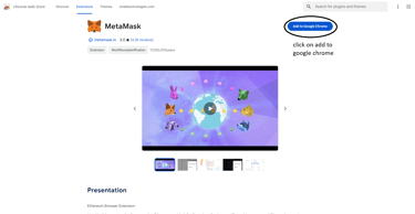 Add Metamask to Google chrome