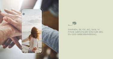 Mobiltilpasset design – Visuell identitets eksempel – ADHD Arbeidsglede på mobile enheter