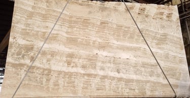 Płyty trawertyn Bianco, slaby trawertynowe kamienne beżowe