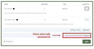 exemple utilisation code personnel cadeau oenologie dégustation vin lyon