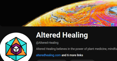 Image of Altered Healing youtube landing page
