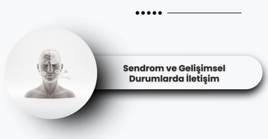 Gelişimsel durumlarda iletişim desteğini simgeleyen bağlantılı parçalar görseli.