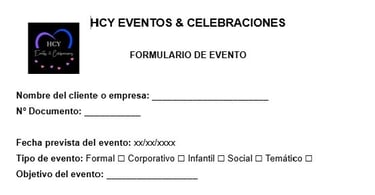 formulario de evento