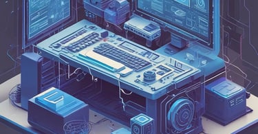 A 3D rendering of a microchip with the letters 'AI' prominently displayed on its surface, set on a dark, circular platform.