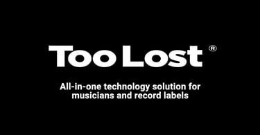 Too Lost music distribution logo for independent musicians and record labels.