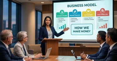 Pitch Deck Business Model Slide: Showing VCs How You Make Money