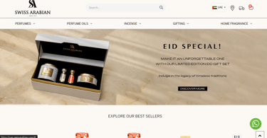 a website page with a picture of a box of cosmetics products
