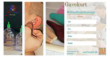 Gavekort til massage – Perfekt gave til velvære i Odense.