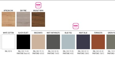 Salgar Spirit Finish Options