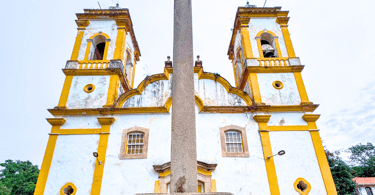Igreja histórica no distrito Amarantina de Ouro Preto, Minas Gerais