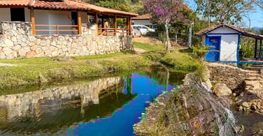 Cachoeira do Comércio, ponto turistico em São Gonçalo do Rio das Pedras, distrito de Serro, MG