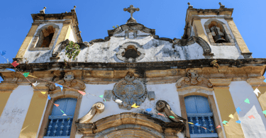 Igreja Histórica no Centro Histórico de Itatiaia, Distrito de Ouro Branco, MG