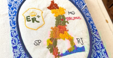 Artesanato feio a mão por tecelãs, em Brumal, Distrito Histórico de Santa Barbara, Minas Gerais
