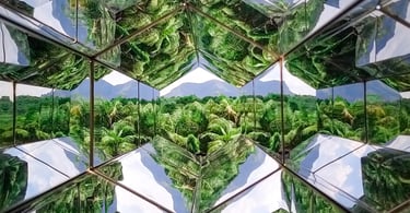 Obra de Arte em Inhotim do artista Olafour Eliasson