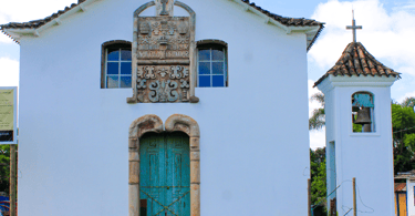 Capela de Santana no centro turistico e histórico de Chapada, distrito de Ouro Preto Minas Gerais