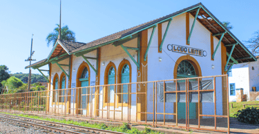 Estação ferroviária desativada, ponto turistico na cidade turistica Congonhas, ditrito de Lobo Leite