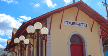 Estação Ferroviaria histórica de Itabirito, cidade turistica em Minas Gerais