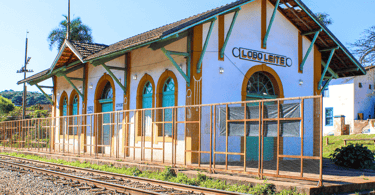 Estação Ferroviária de Lobo Leite, um distrito turistico de Congonhas em Minas Gerais