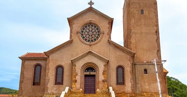 Igreja Matriz no centro turistico de Miguel Burnier, distrito de Ouro Preto MG