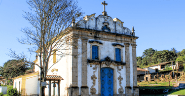 Igreja histórica no centro turistico do distrito de Lobo Leite, na cidade de Congonhas
