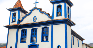Igreja histórica e turistica em Cocais, distrito de Barão de Cocais em Minas Gerais