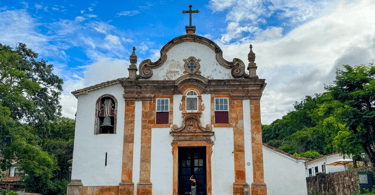 Igreja Histórica e Turistica no Centro Historico de Tiradentes, Minas Gerais