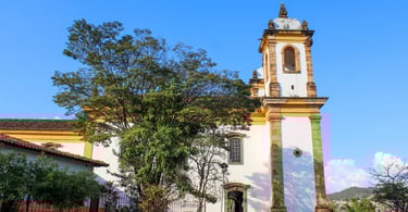 Igreja Nossa Senhora do Carmo, no centro histórico e turistico de Sabará