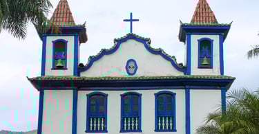 Igreja histórica e turistica em Cocais, distrito de Barão de Cocais em Minas Gerais