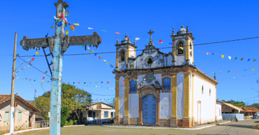 Igreja matriz de Itatiaia, um distrito de Ouro Branco, local turistico em Minas Gerais