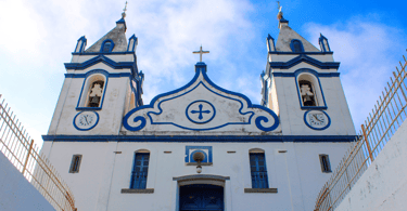 Igreja historica do periodo colonial em Raposos, cidade turistica em Minas Gerais