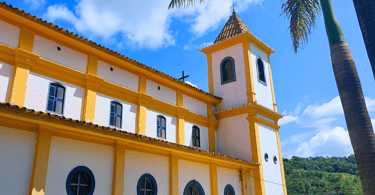 Igreja Matriz no centro historico e turistico de Piedade do Paraopeba, distrito de Brumadinho MG