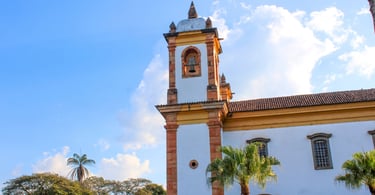 Igreja Nossa Senhora do Carmo, no centro histórico e turistico de Sabará