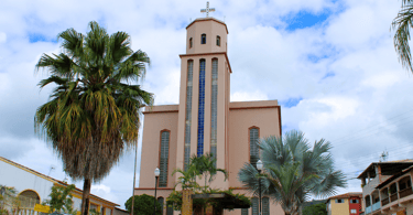 Igreja Matriz no centro turistico da cidade de Morro do Pilar Minas Gerais