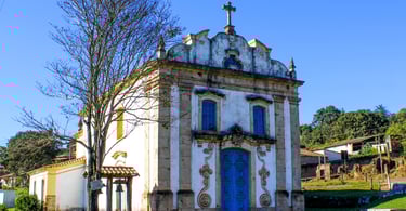 Igreja Histórica no Distrito Histórico de Lobo Leite, Congonhas, Minas Gerais