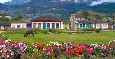 Centro histórico e turistico de Catas Altas, cidade muito visitada em Minas Gerais