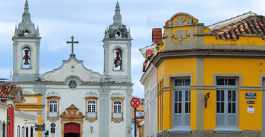 Igreja Histórica no centro Histórico de São João del Rei, MG