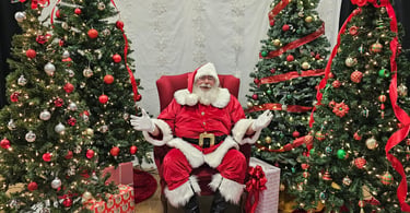 The Santa Cowboy at Spring Chreek Elementary College Station TX