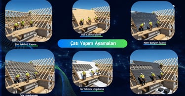 çatı yapım aşamaları
