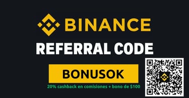 Código de referido Binance 2025: BONUSOK
