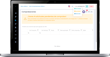 punto de venta administrador viaticos