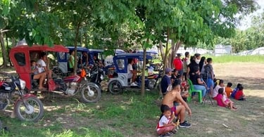Local crowd gathered for a football game at Centro Recreacional Mokanranko in Santa Martha Pucallpa 