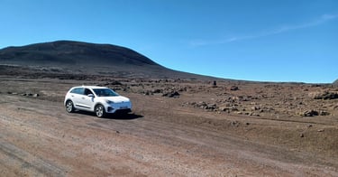 Un VTC en excursion au piton de la fournaise