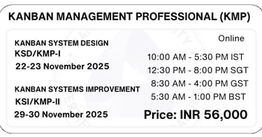 Kanban Management Professional KMP Training Kanban University