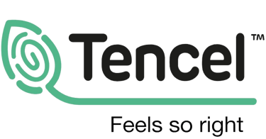 a logo for tencel - providing sustainability in fashion