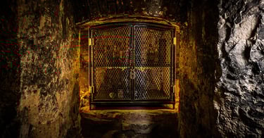 underground whisky vault locked