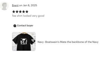 Navy Apparel Review 5 stars