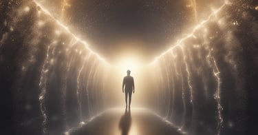 Earthy textured stones stacked harmoniously under soft light.